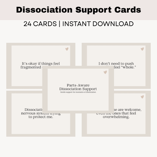 Parts-Aware Dissociation Support Cards