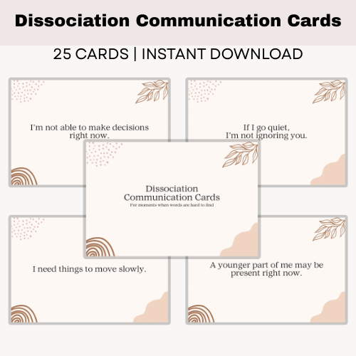 Dissociation Communication Cards