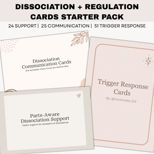 Dissociation + Regulation Cards Starter Pack
