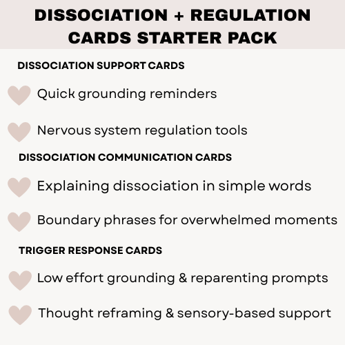 Dissociation + Regulation Cards Starter Pack