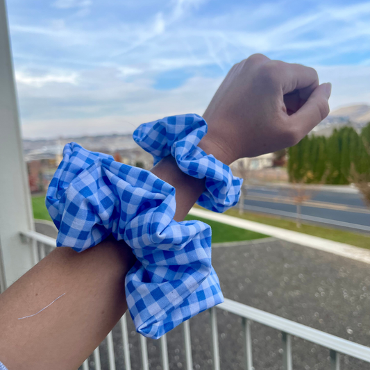 Blueberry Picnic Scrunchie